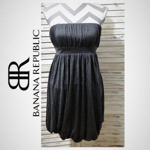 Banana Republic Silk Grey Strapless dress(252)